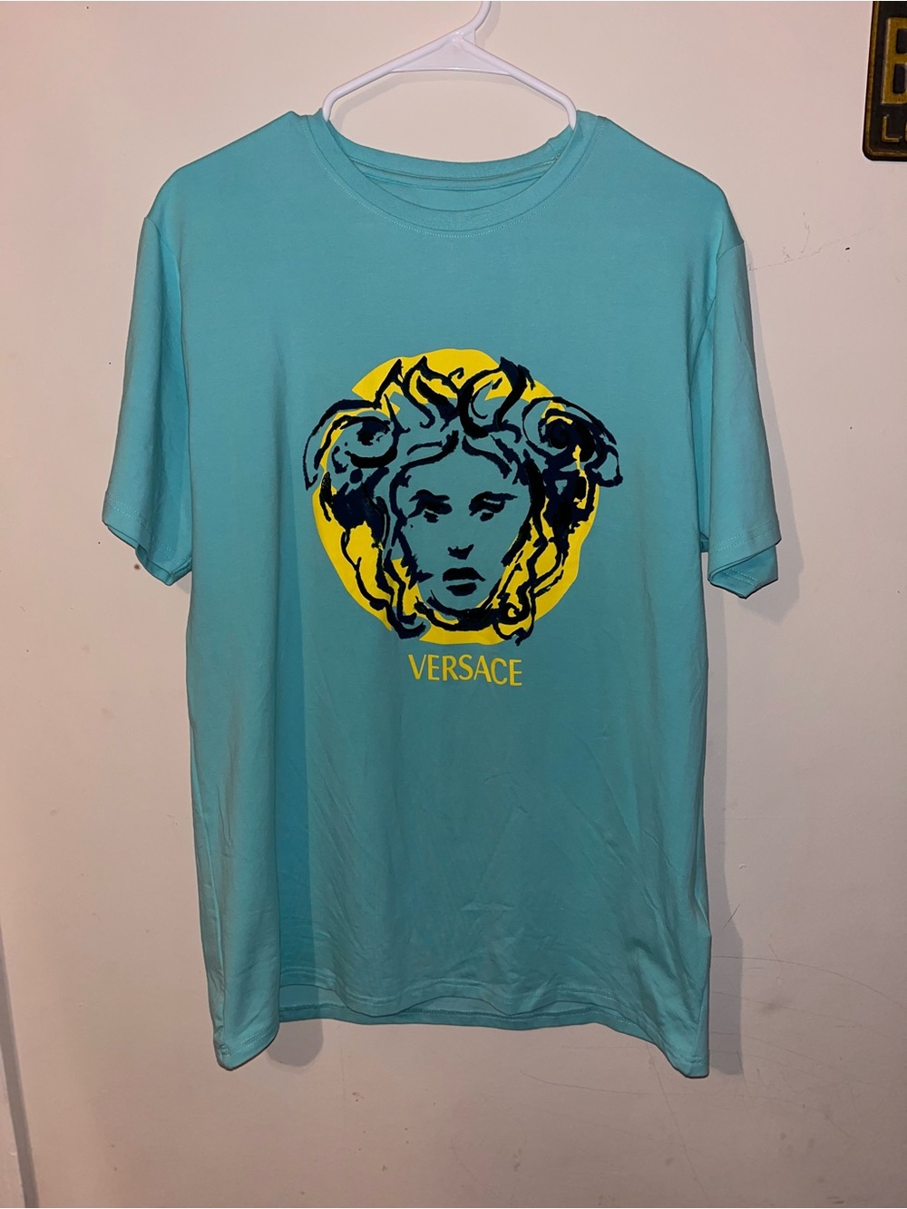 Versace Light Aqua Crewneck Tee